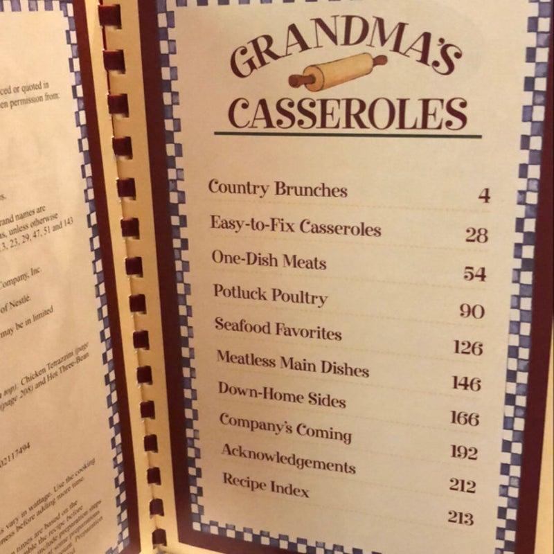 Grandma’s Casseroles