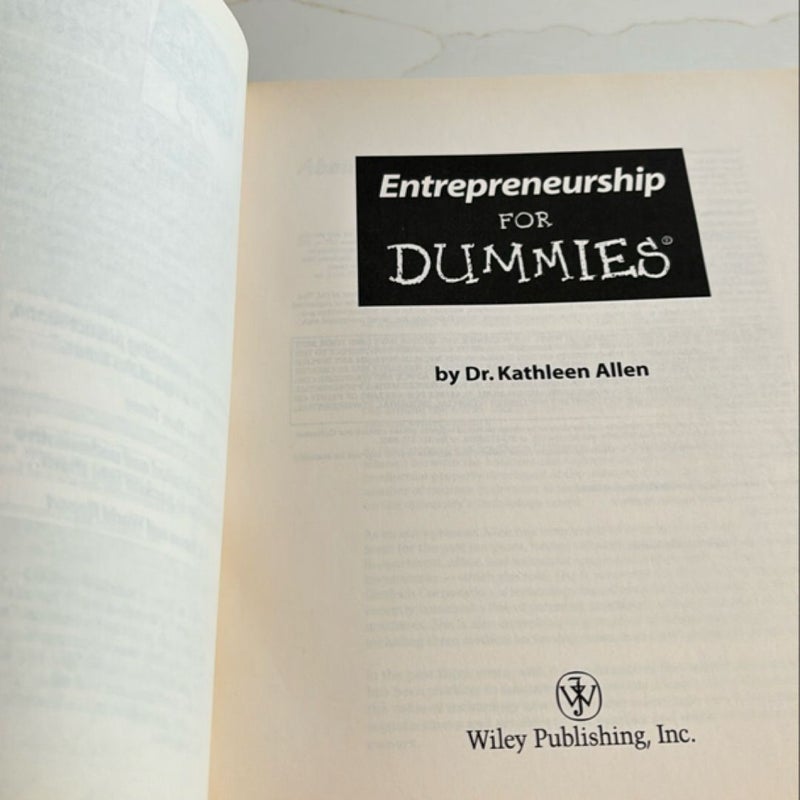 Entrepreneurship for Dummies