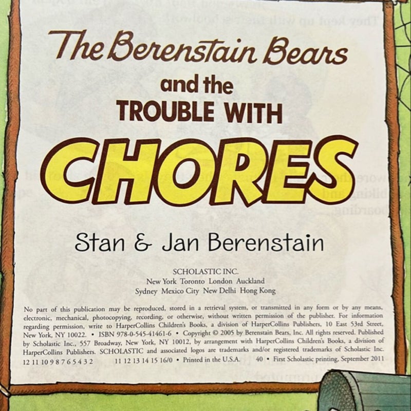 The Berenstain Bears and the Trouble with Chores (Scholastic)