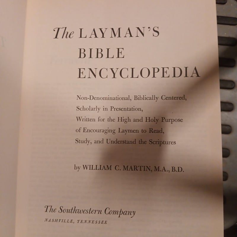 Laymans Bible Encyclopedia 