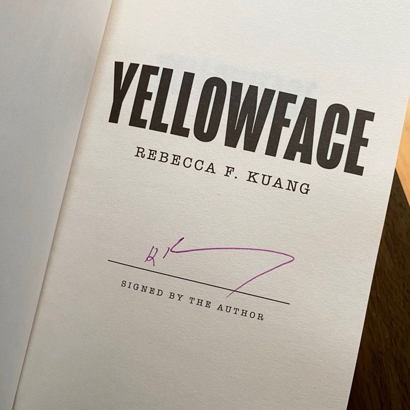 Yellowface SIGNED UK Edition