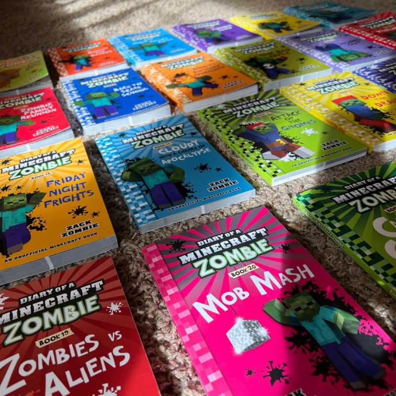 Diary of a Minecraft Zombie Set Books 1-25