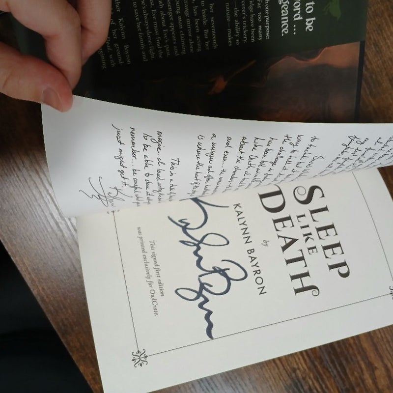 Sleep Like Death Signed Limited Edition