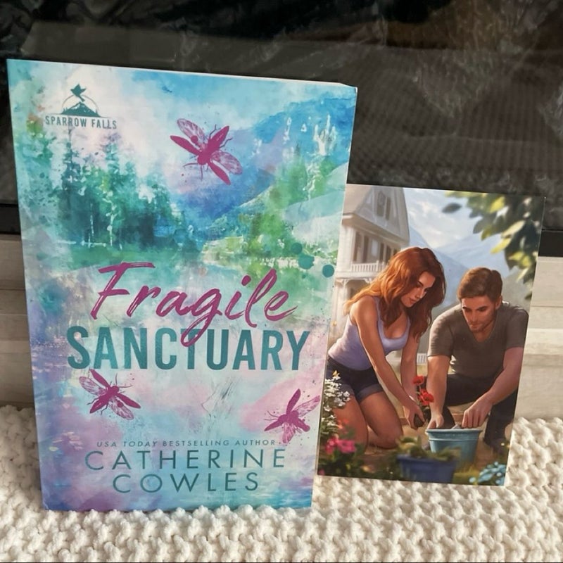 OOP Catherine Cowles indie cover Fragile Sanctuary signed & personalized