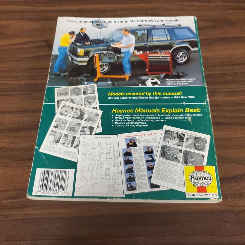 Ford Explorer 1991 thru 1995 Haynes Automotive Repair Manual 