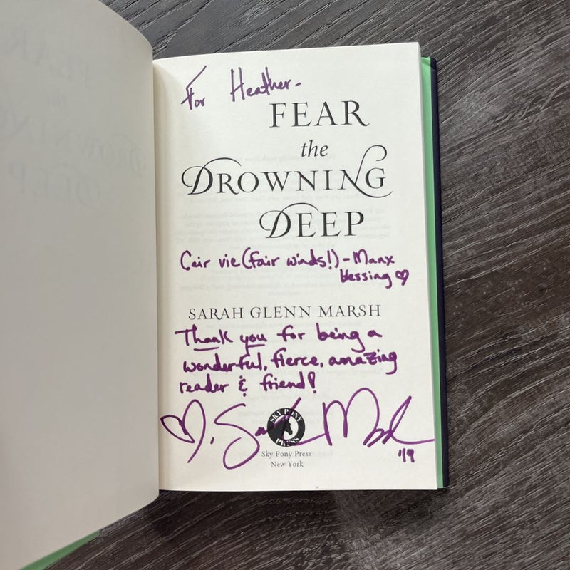 SIGNED Fear the Drowning Deep