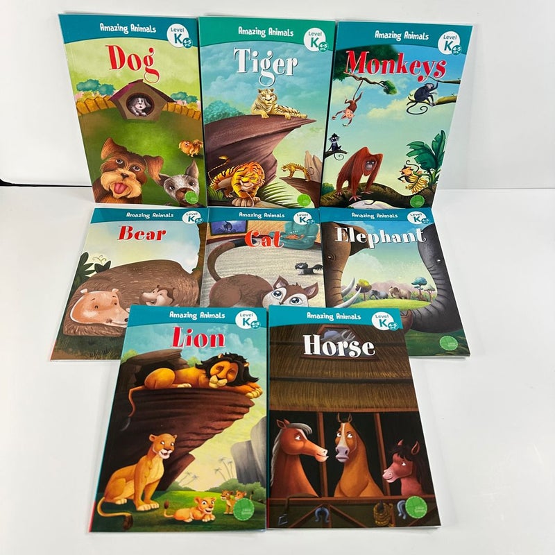 Amazing Animals Level K Book Bundle, 8 Books