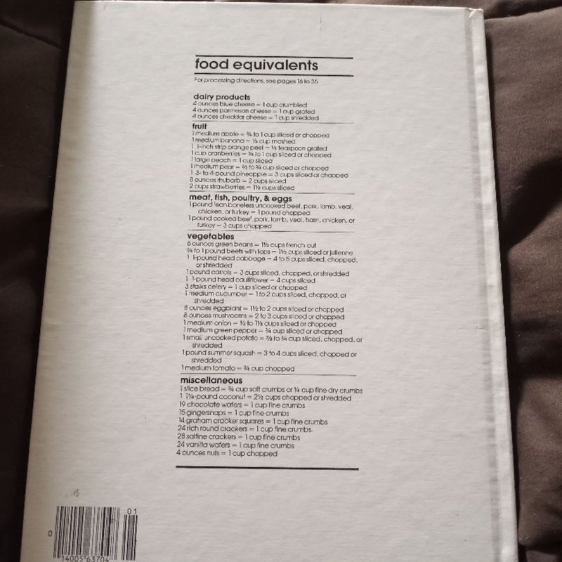 Better Homes and Gardens Food Processor Cook Book