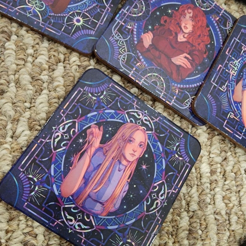 Fairyloot Items!! Lunar Chronicles Marissa Meyer Coasters