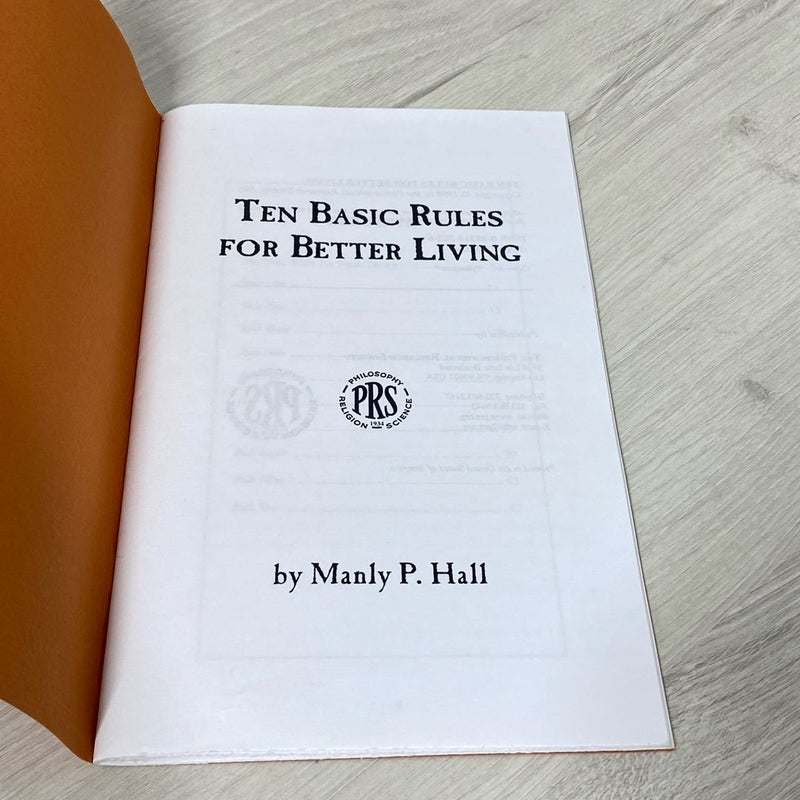 Ten Basic Rules for Better Living