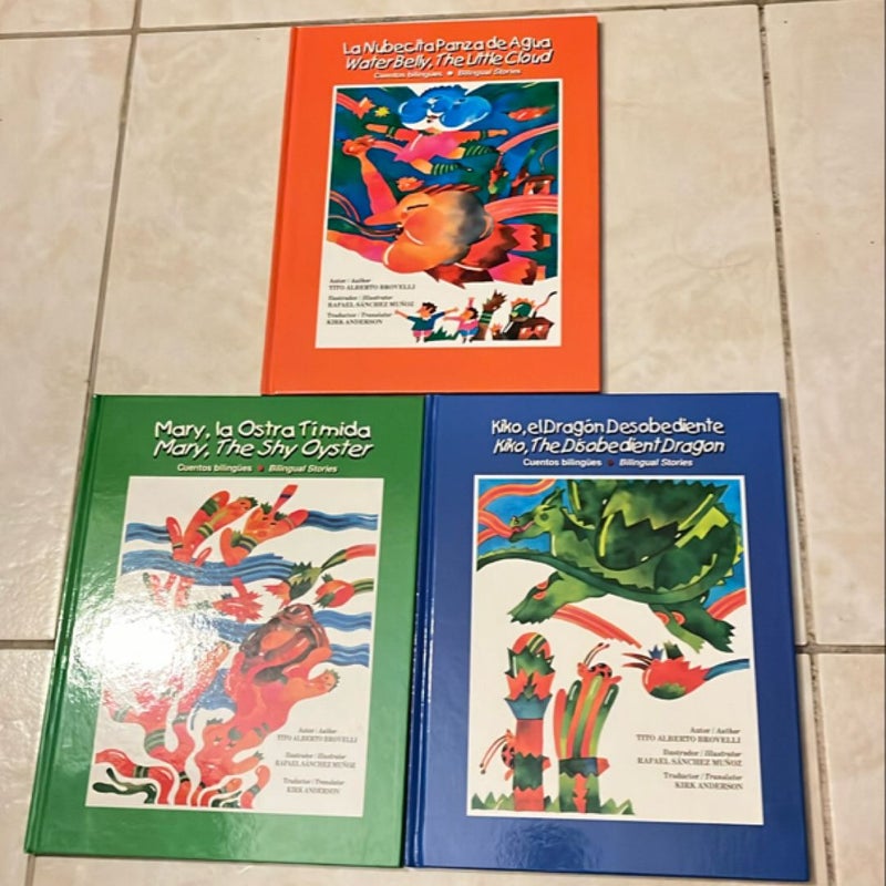 Kiko, el Dragon Desobediente / Kiko, the Disobedient Dragon; Mary, la Ostra Timida / Mary, the Shy Oyster; La Nubecita Panza de Agua / WaterBelly, The Little Cloud