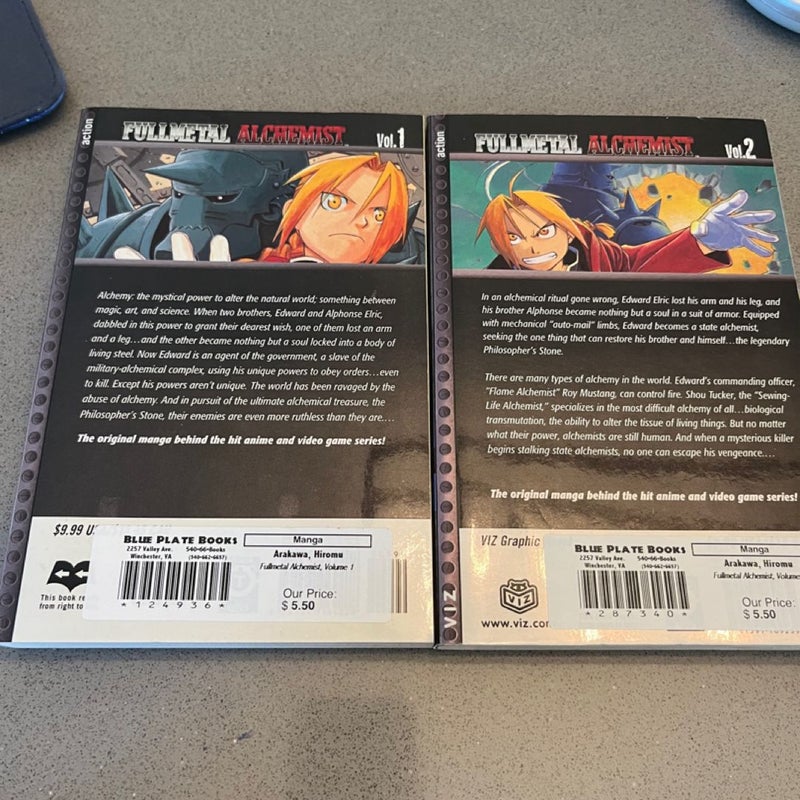 Full metal alchemist manga volumes 1-2