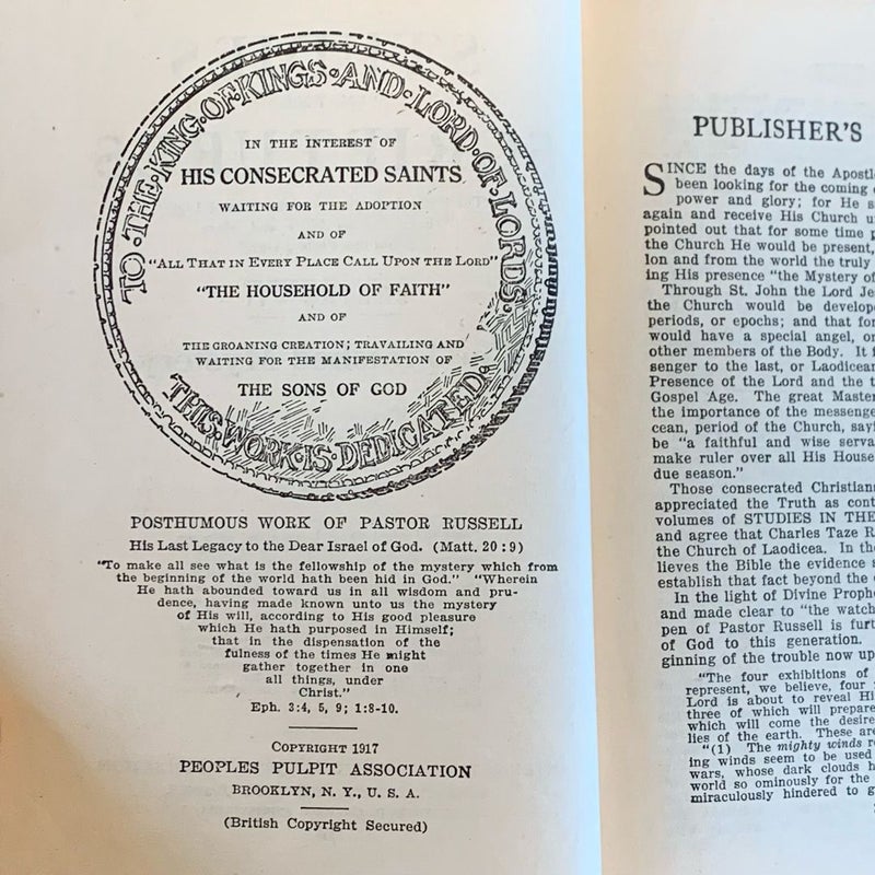 The Finished Mystery : Studies In The Scriptures 7