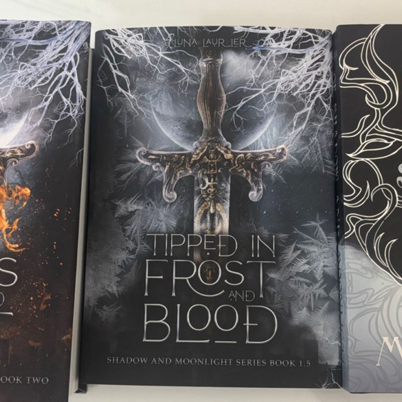 To ashes and dust/ Tipped in frost and blood book bundle