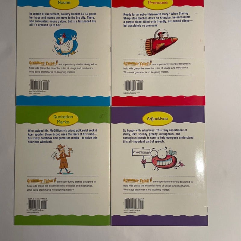 15 SCHOLASTIC English Books: 4 Grammar Tales, 7 Punctuation Tales, 4 Idiom Tales