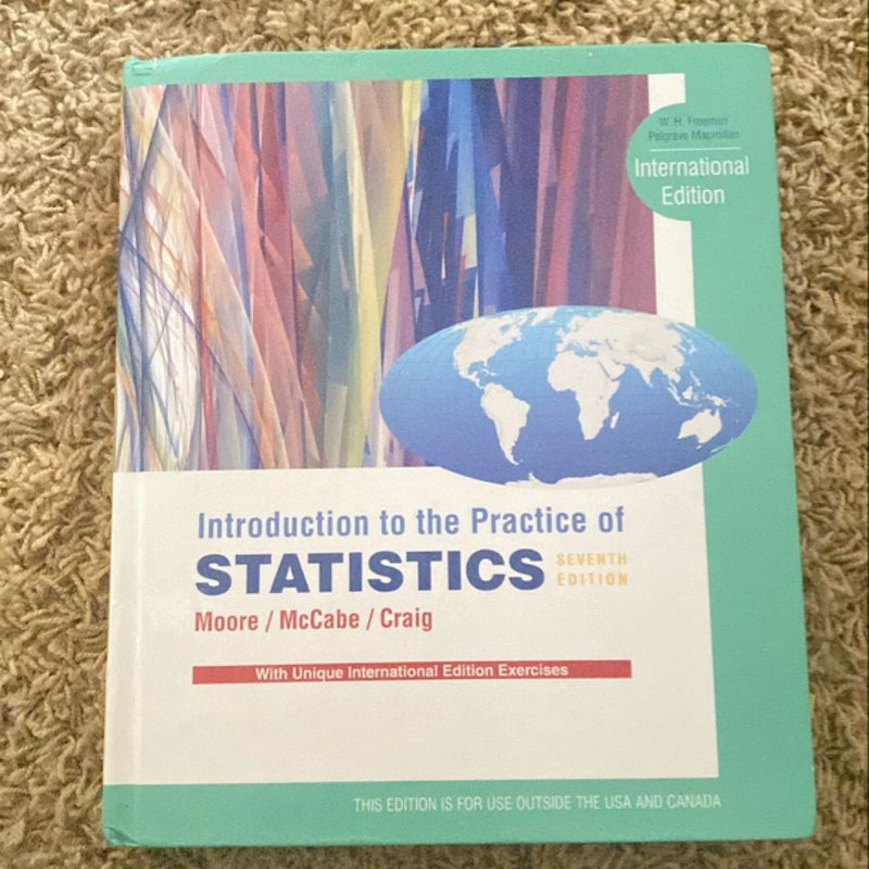 Introduction to the practice of statistics seventh edition