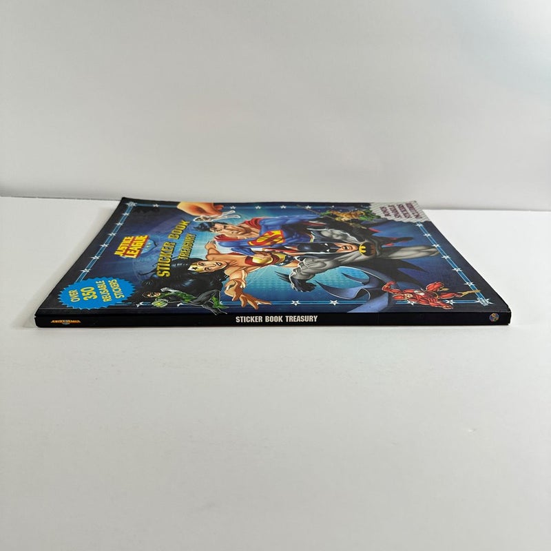 Justice League Sticker Book Treasury-Reusable Stickers