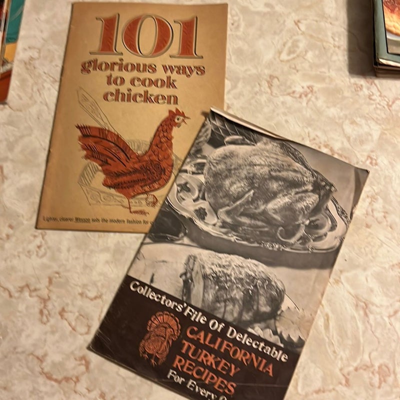 Vintage bundle of 13 recipe booklets 