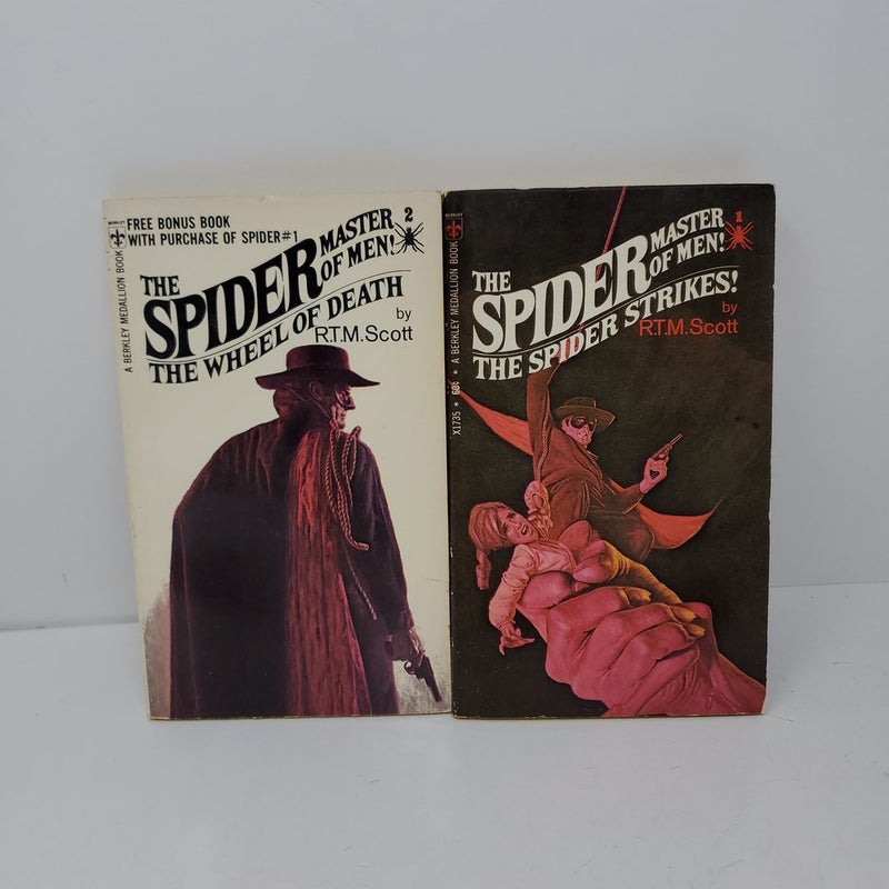 3 books The Spider 1, 2, & 4