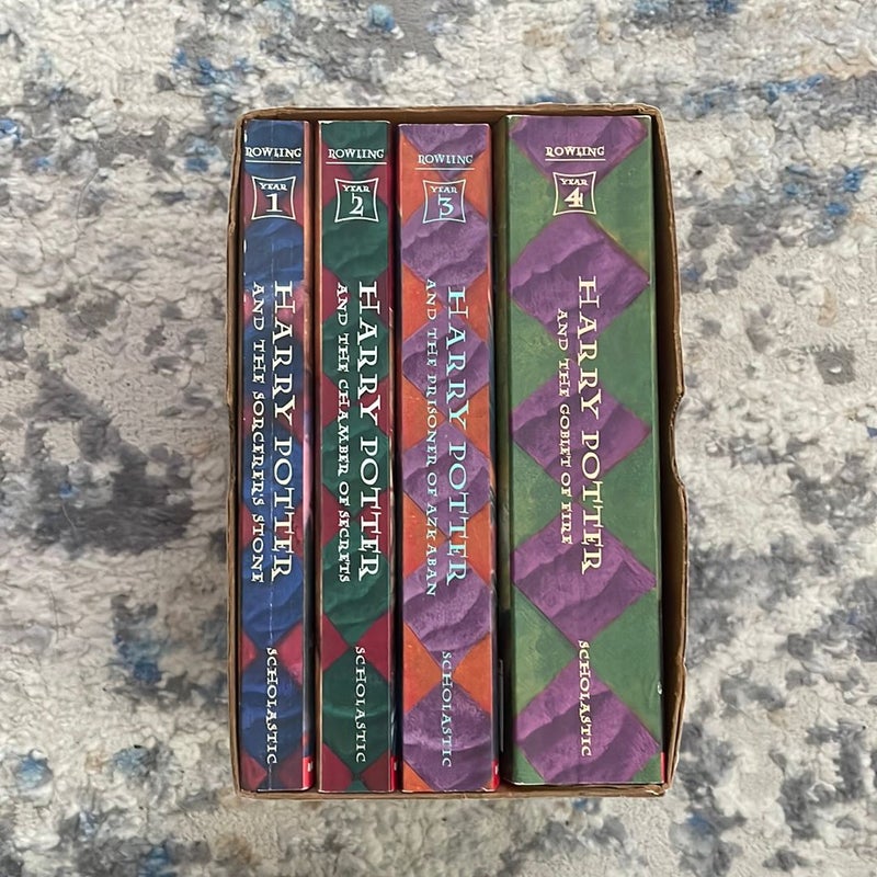 Harry Potter 1-4 Boxed Set (1st printing)