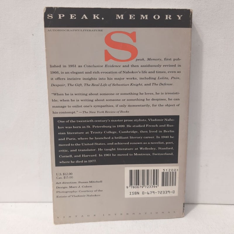 Speak, Memory