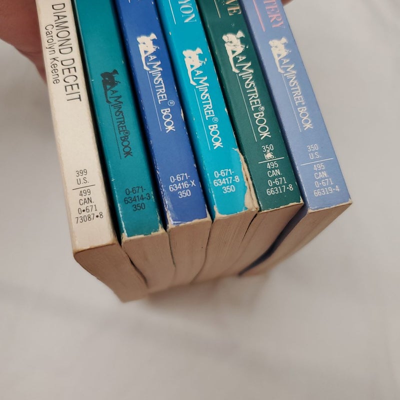 Vintage Nancy Drew six book bundle 