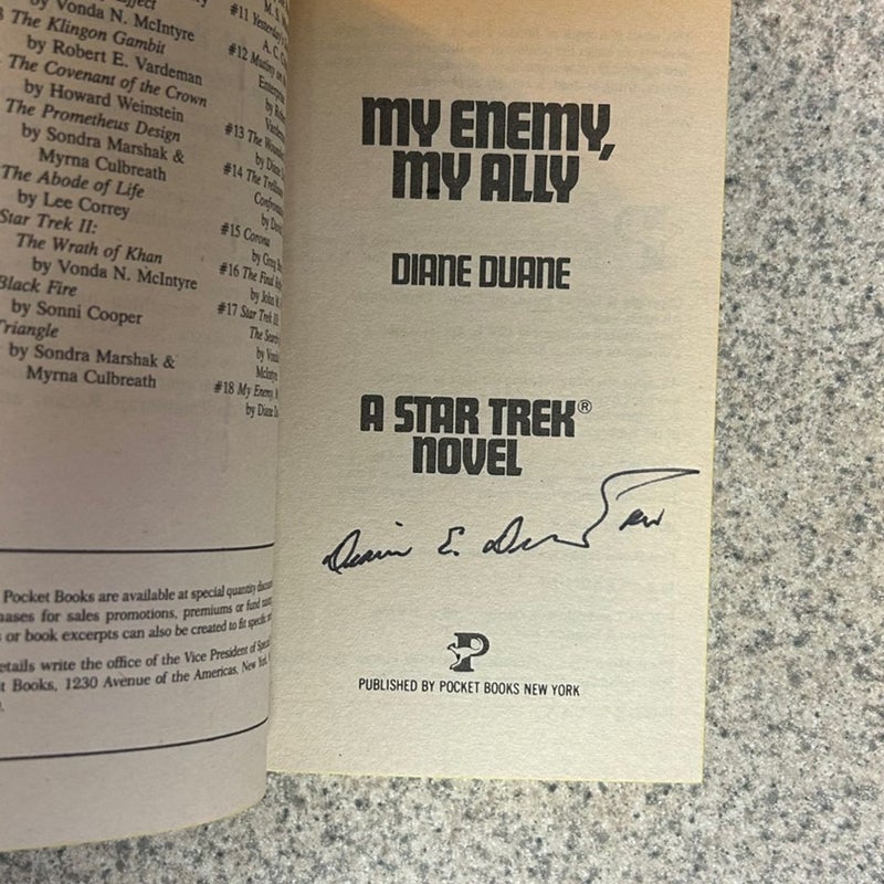 Star Trek: My Enemy, My Ally-Signed