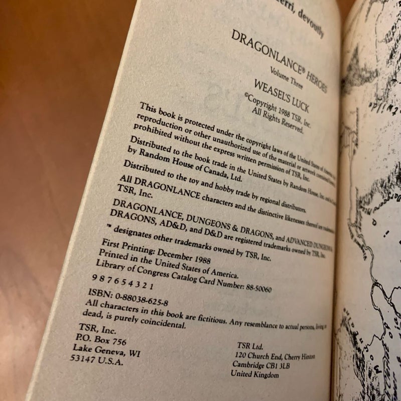 DragonLance: Heroes I & Preludes I Trilogies: Legend of Huma, Stormblade, Weasel’s Luck, Darkness & Light, Kendermore, Brothers Majere, All First Edition First Printing