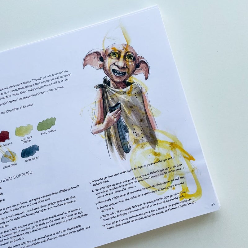 Book Review - Harry Potter Watercolor Magic: Flora and Fauna 
