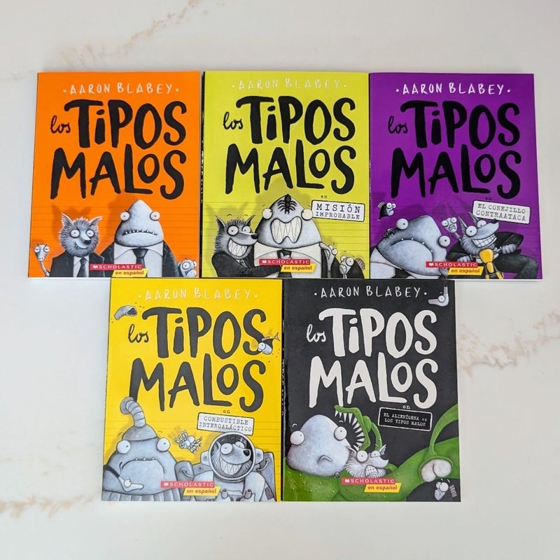 Los Tipos Malos ( The Bad Guys Book Set of 5, Spanish)