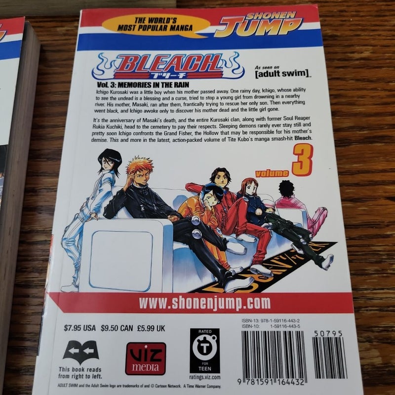 Bleach, Volumes 1, 2 and 3 