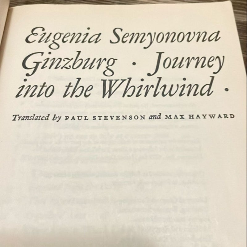 Journey into the Whirlwind