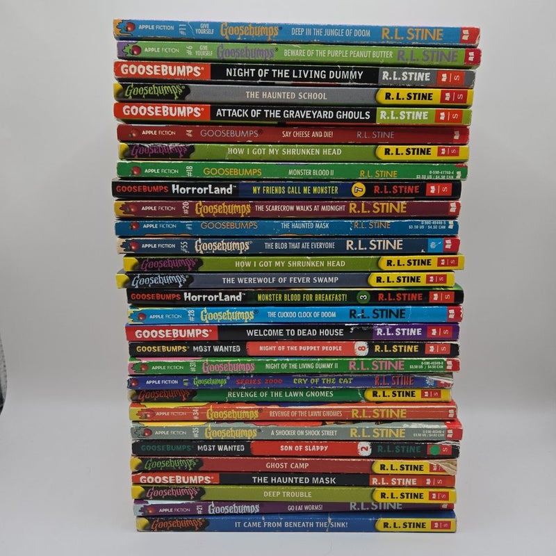 29 Goosebumps Books lot