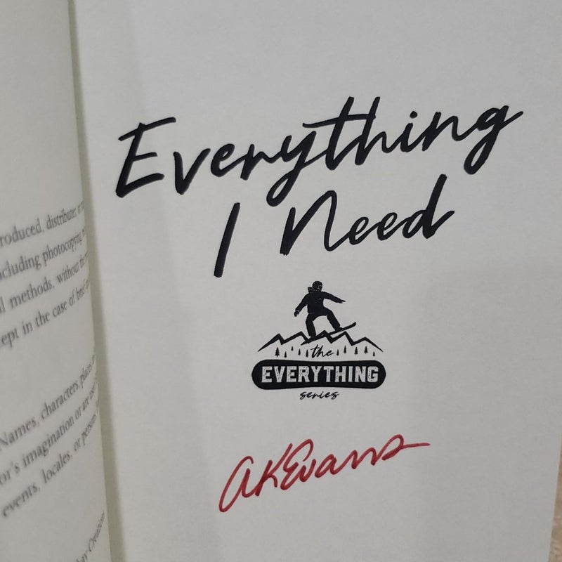 Everything I Need (signed)