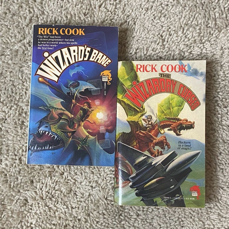 📚2 Book Bundle - Rick Cook - Wizardry Cursed