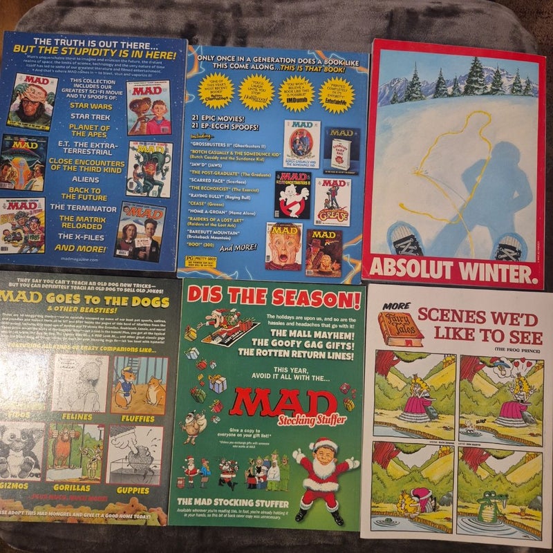 6 Mad Magazines