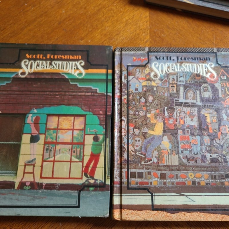 Social Studies Scott Foresman 2 book set, grades 3 and 4