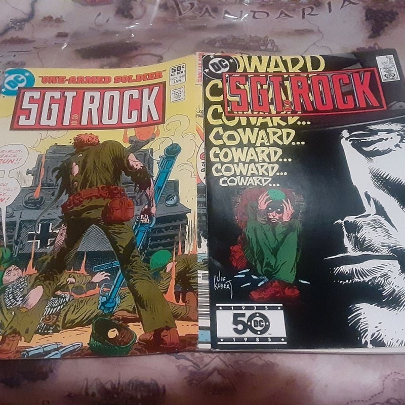 DC WAR comic book lot Sgt Rock 1978, 328,348,407