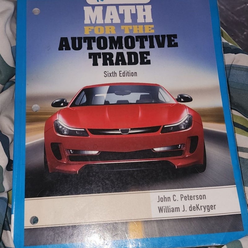 Math for the Automotive Trade