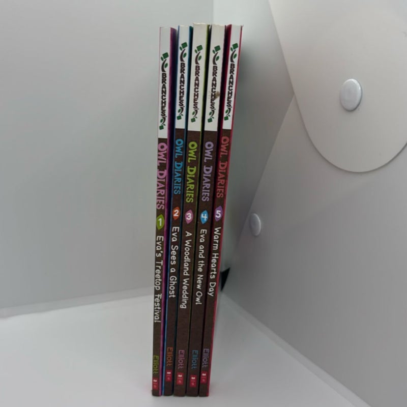 Owl Diaries Volume 1-5 (5 books)