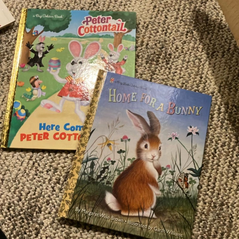 Big Golden Book (Peter Cottontail) and Home for a Bunny