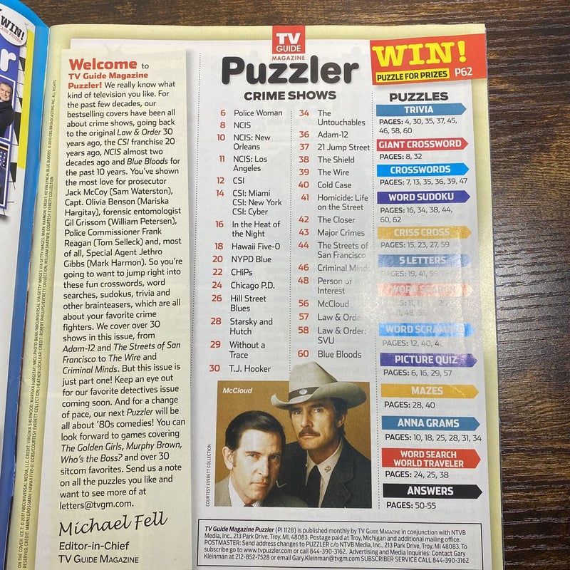 TV Guide Magazine Puzzler