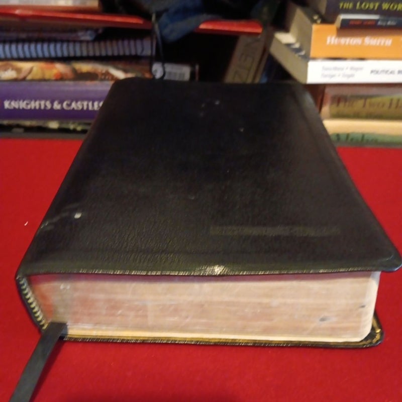 Life Application Study Bible grain Leather cover NIV 