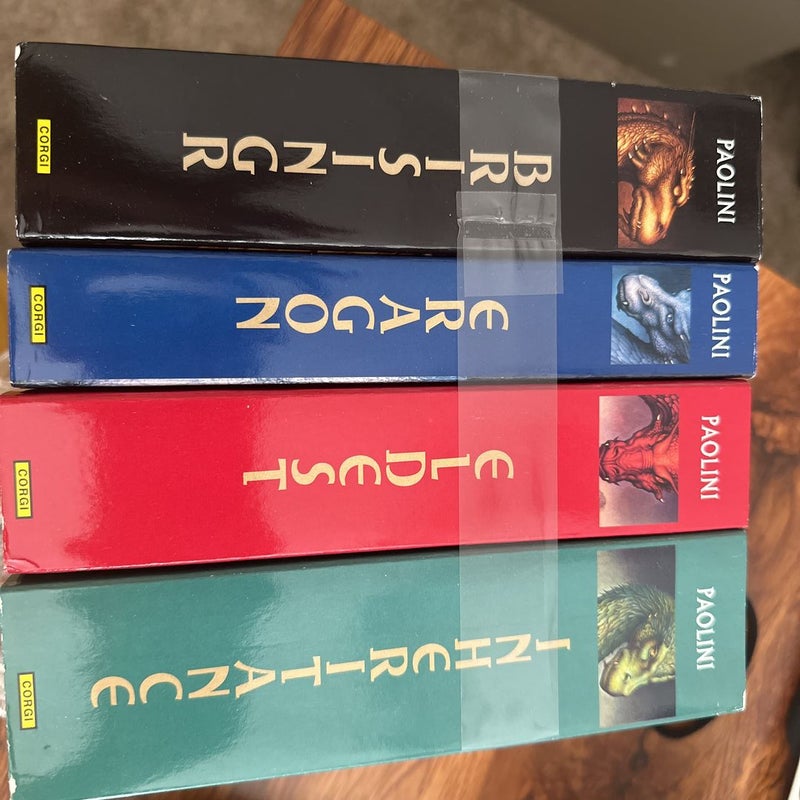 4 Book Set of Christopher Paolini - Inheritance, Eldest, Eragon, Brisingr