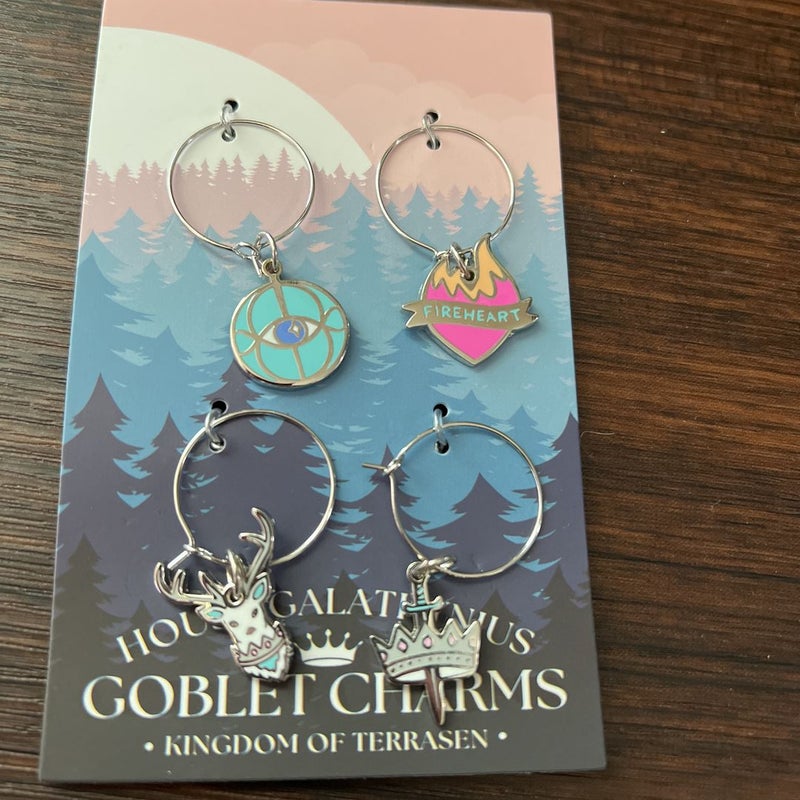 Owlcrate Throne of Glass Goblet Charms