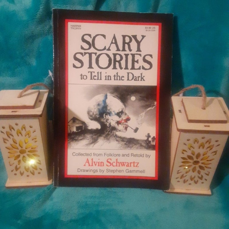 Scary Stories To Tell In The Dark by Alvin Schwartz, 1986 Trade Paperback YA Horror =) 1st printing!