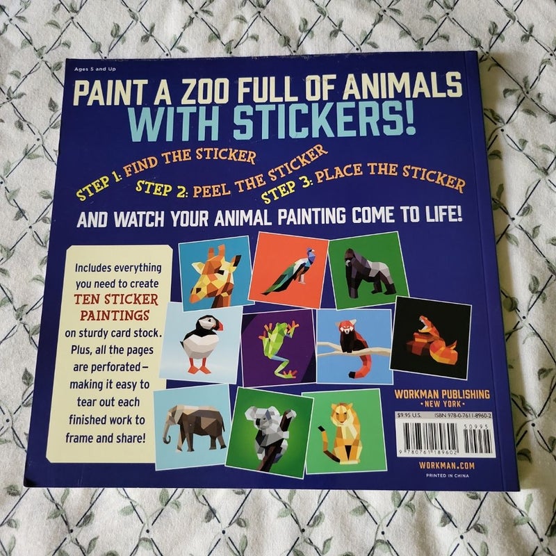 Paint by Sticker Kids: Zoo Animals