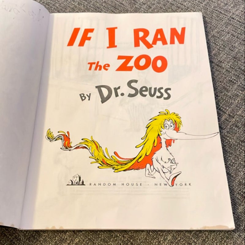 [Banned Book] If I Ran The Zoo (1977) Paperback Dr. Suess