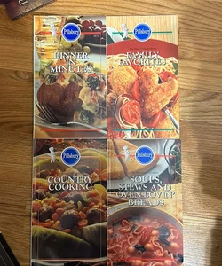 Set of 4 Pillsbury cookbooks