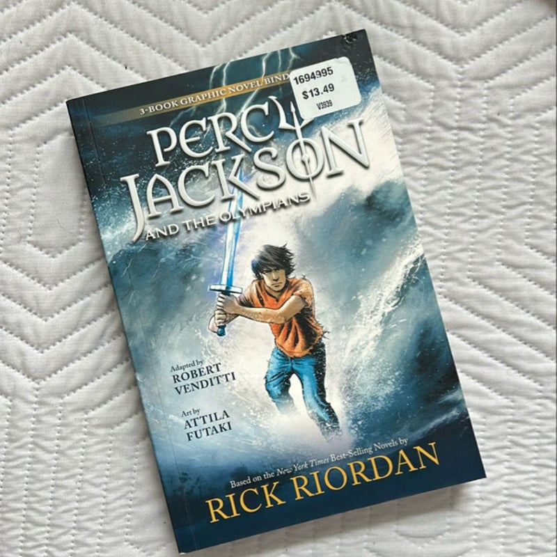 Percy Jackson 3-Book Graphic Novel Bind Up Edition